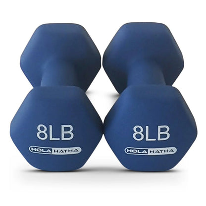 3, 5, and 8 Pound Dumbbell Hand Weight Set with Storage Rack