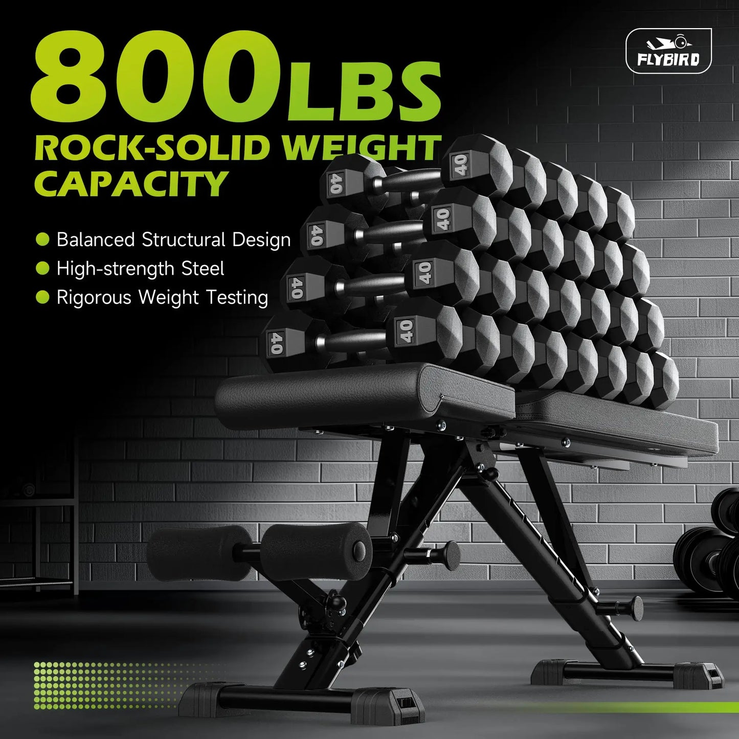 FLYBIRD Adjustable Workout Bench FB149