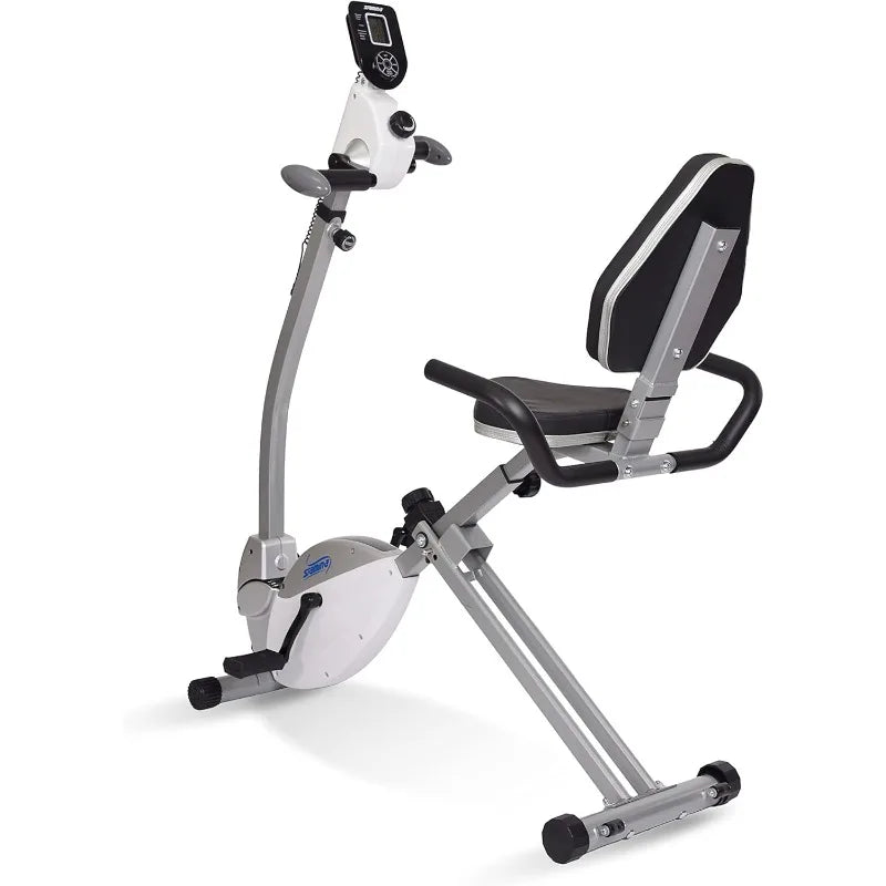 Stamina Recumbent Exercise Bike with Arm Workout - Fitness Bike with Smart Workout App - Recumbent Exercise Bike