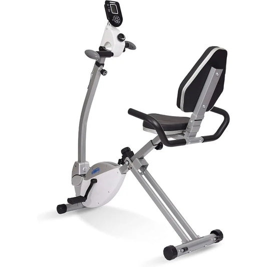 Stamina Recumbent Exercise Bike with Arm Workout - Fitness Bike with Smart Workout App - Recumbent Exercise Bike